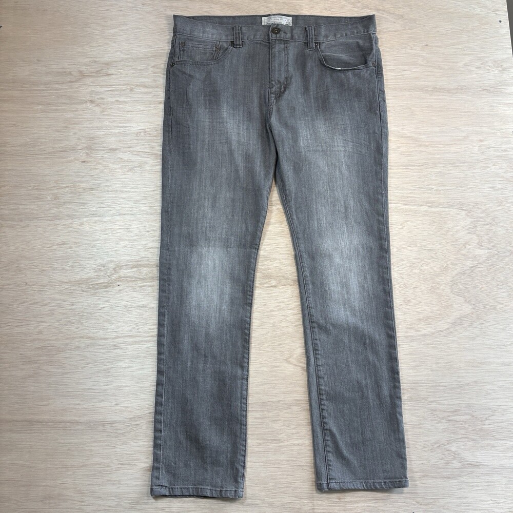 Ecko Unltd. Men's Skinny Fit Grey Denim Jeans Size 36 Vintage y2k